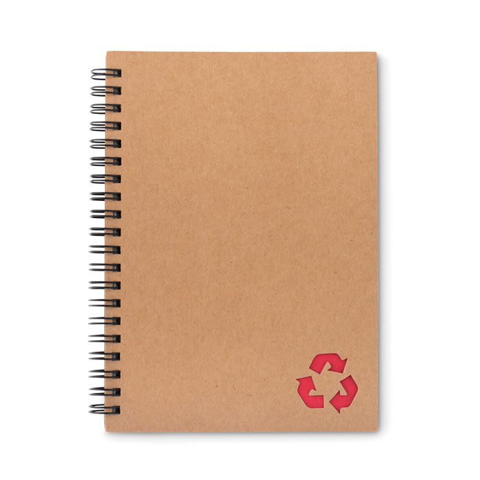 Eco-friendly spiral notebook