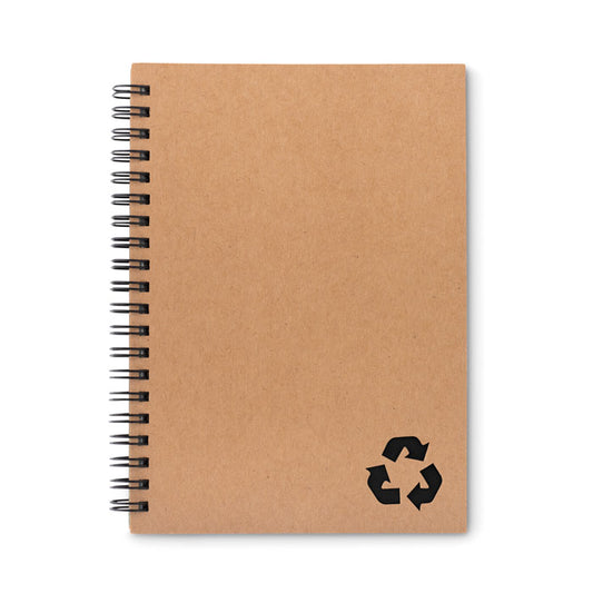 Eco-friendly spiral notebook